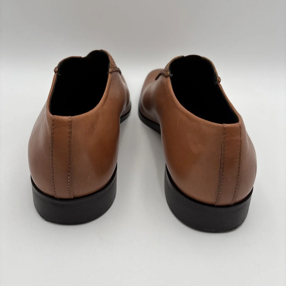 Donald J Pliner Marcel-35 Mens 14M Saddle Vachetta M140 Luxury Dress Shoes ITALY